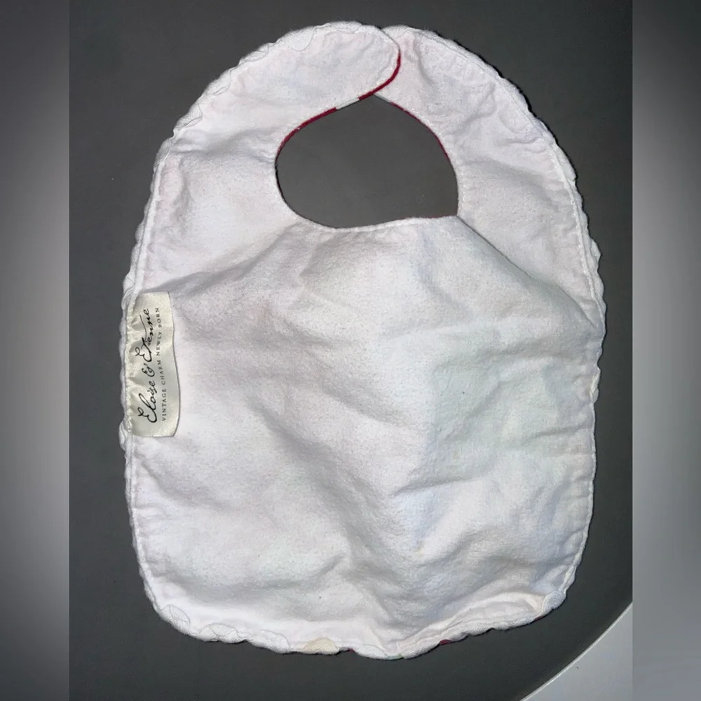 Floral Baby Bib - Pink